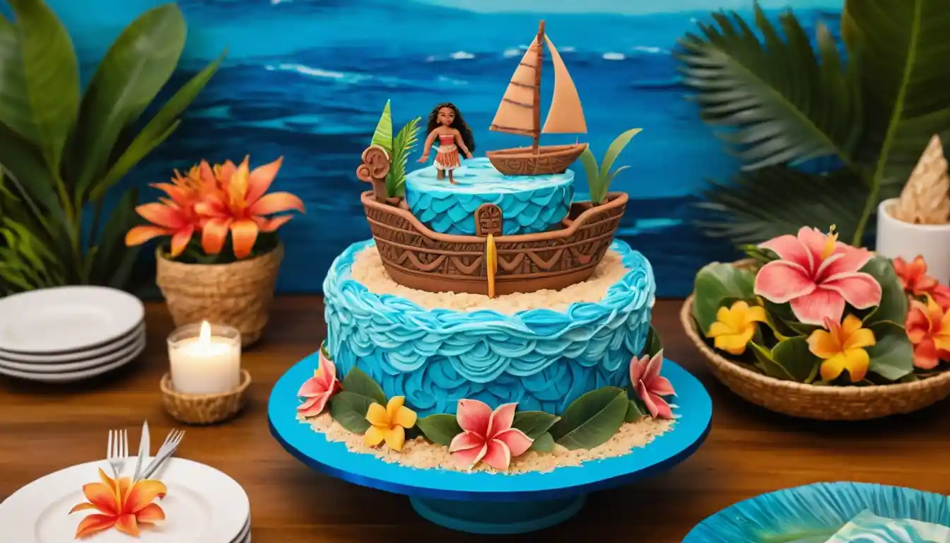 Moana Themed Cakes for Different Party Styles